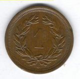 2 Rappen 1891 - sehr sch&ouml;n+